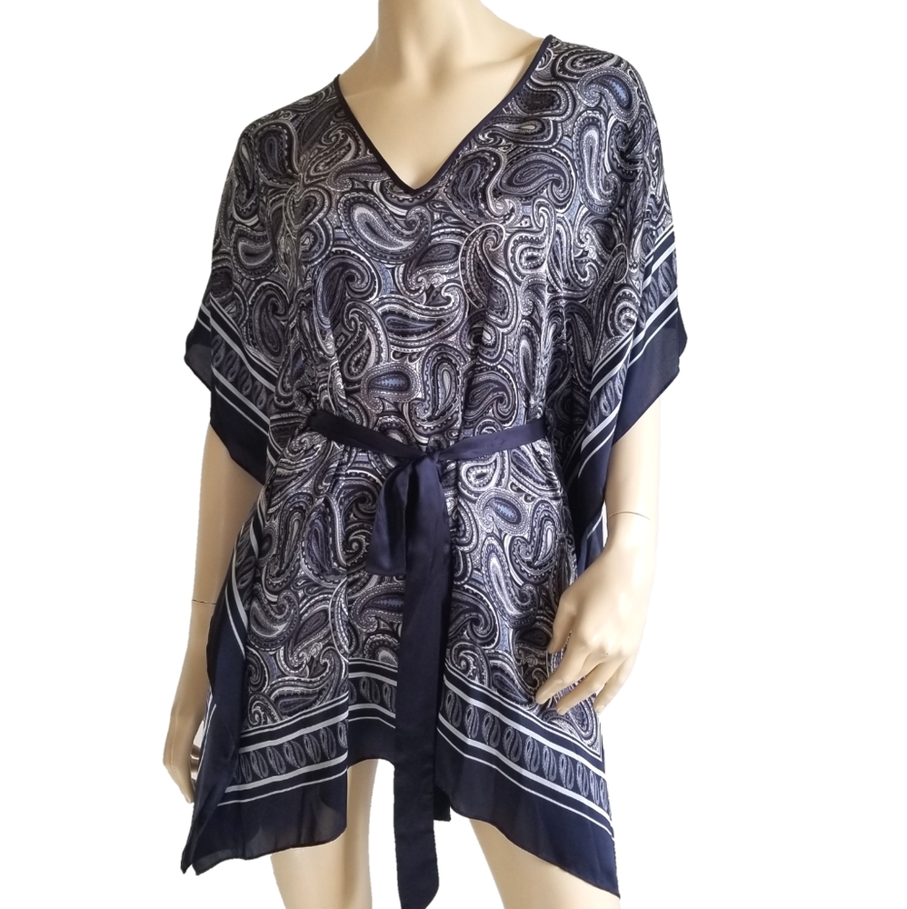 MICHAEL Michael Kors Belted Silk Tunic Dress